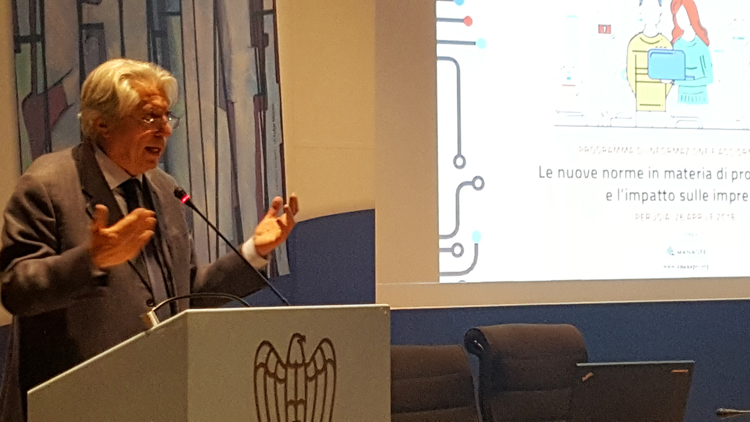 Gdpr: gli obblighi per le imprese con il nuovo regolamento europeo. L’ex Garante per la privacy Pizzetti incontra gli imprenditori