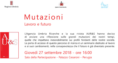 “Mutazioni. Lavoro e Futuro”. Una riflessione dell’Agenzia Umbria Ricerche sui mestieri del futuro