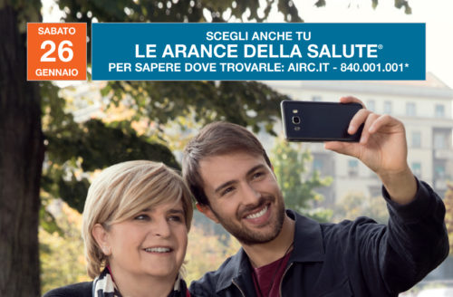 Sabato 26 gennaio tornano Le Arance della Salute di AIRC