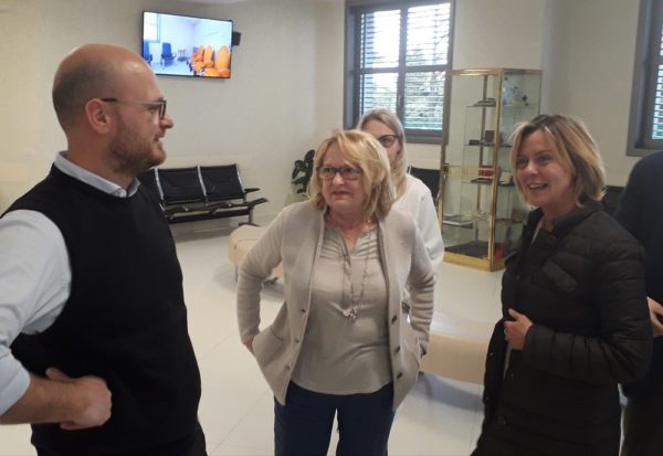 L’ex ministro Beatrice Lorenzin in visita all’Istituto clinico Porta Sole