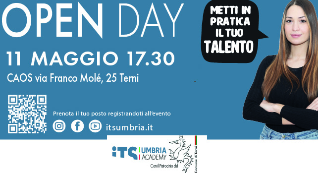 Terni. Open day di Its Umbria Academy: le opportunità dopo il diploma