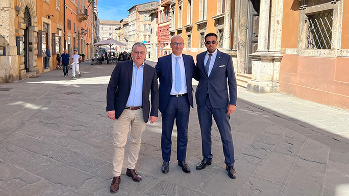 Incontro a tre tra i Presidenti delle Confindustrie regionali di Abruzzo, Marche e Umbria