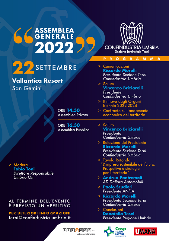 Sezione Territoriale di Terni – Assemblea 2022 | Parte Privata