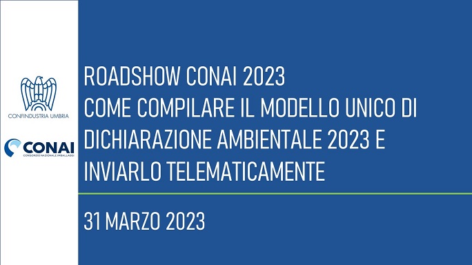 Al via il Roadshow CONAI 2023 con il webinar sul nuovo MUD