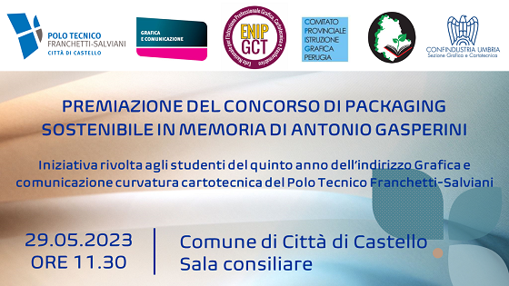 PREMIAZIONE DEL CONCORSO DI PACKAGING SOSTENIBILE IN MEMORIA DI ANTONIO GASPERINI