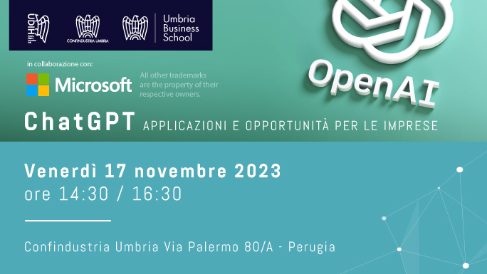 Disponibile il materiale del seminario “ChatGPT: applicazioni e opportunità per le imprese”